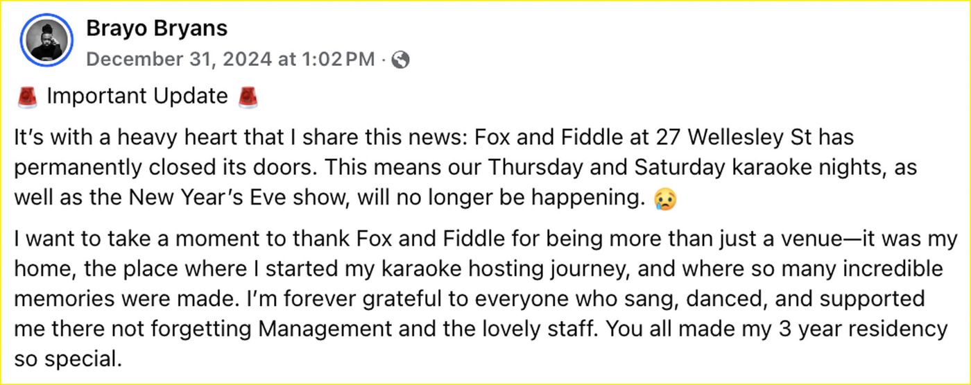 fox fiddle wellesley toronto