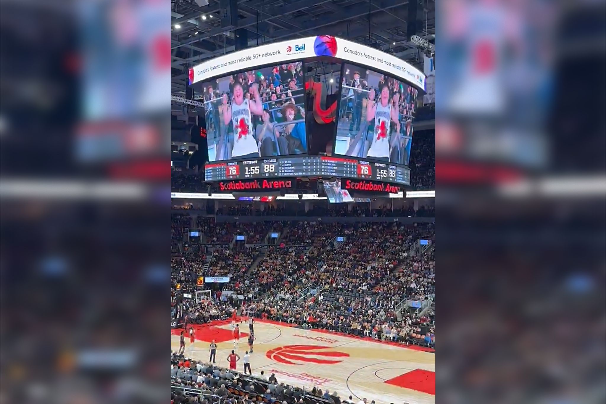 raptors dancing kid boo